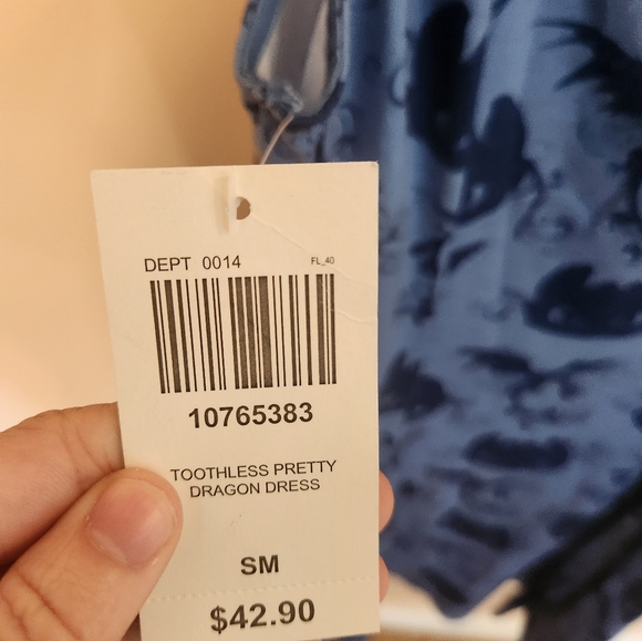 NWT Hot Topic Mighty Fine Toothless How To Train Your Dragon Skater Dress Sz S - Picture 3 of 6